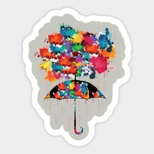 Rainbow rainy day Sticker